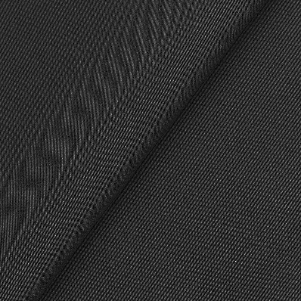 Black fabric of barbell warmer for lifting in cold garage gym